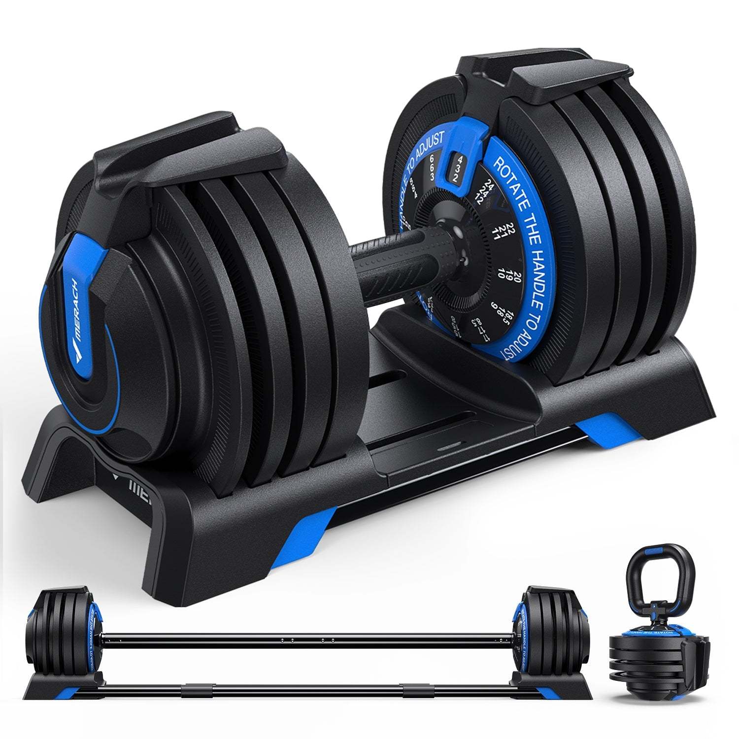 MERACH - 3 in 1  Adjustable Dumbbells Set