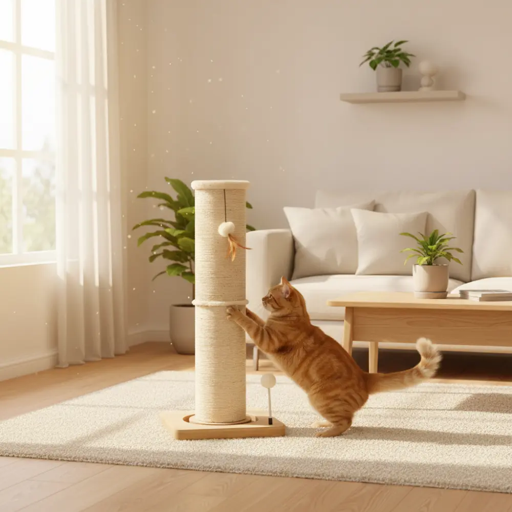 Vertical Cylindrical Cat Climbing Frame