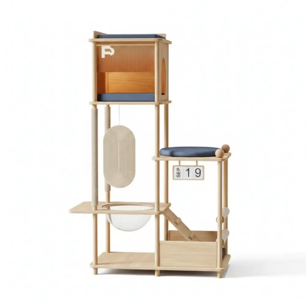 Translucent Acrylic Cat House Five-Layer Cat Climbing Frame