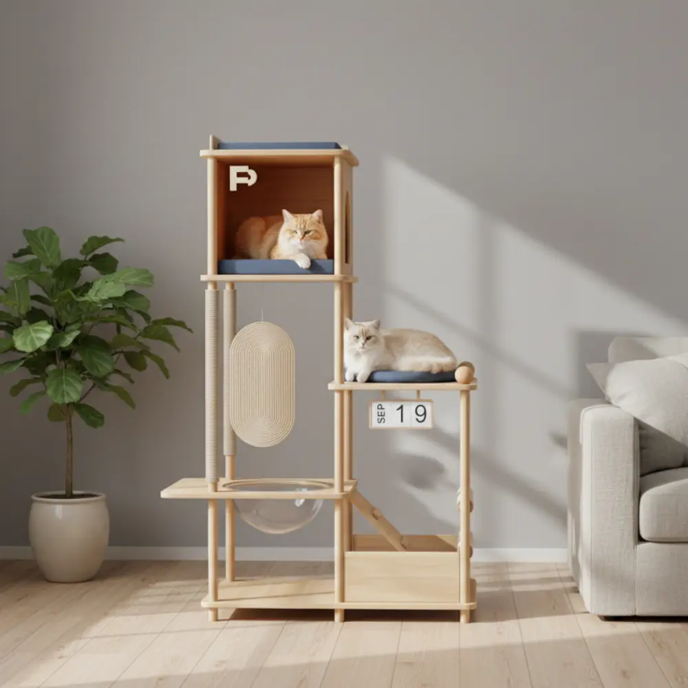 Translucent Acrylic Cat House Five-Layer Cat Climbing Frame