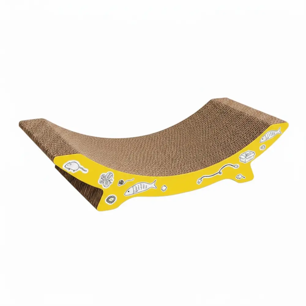 Hand Drawn Pattern Design Cat Scratching Board