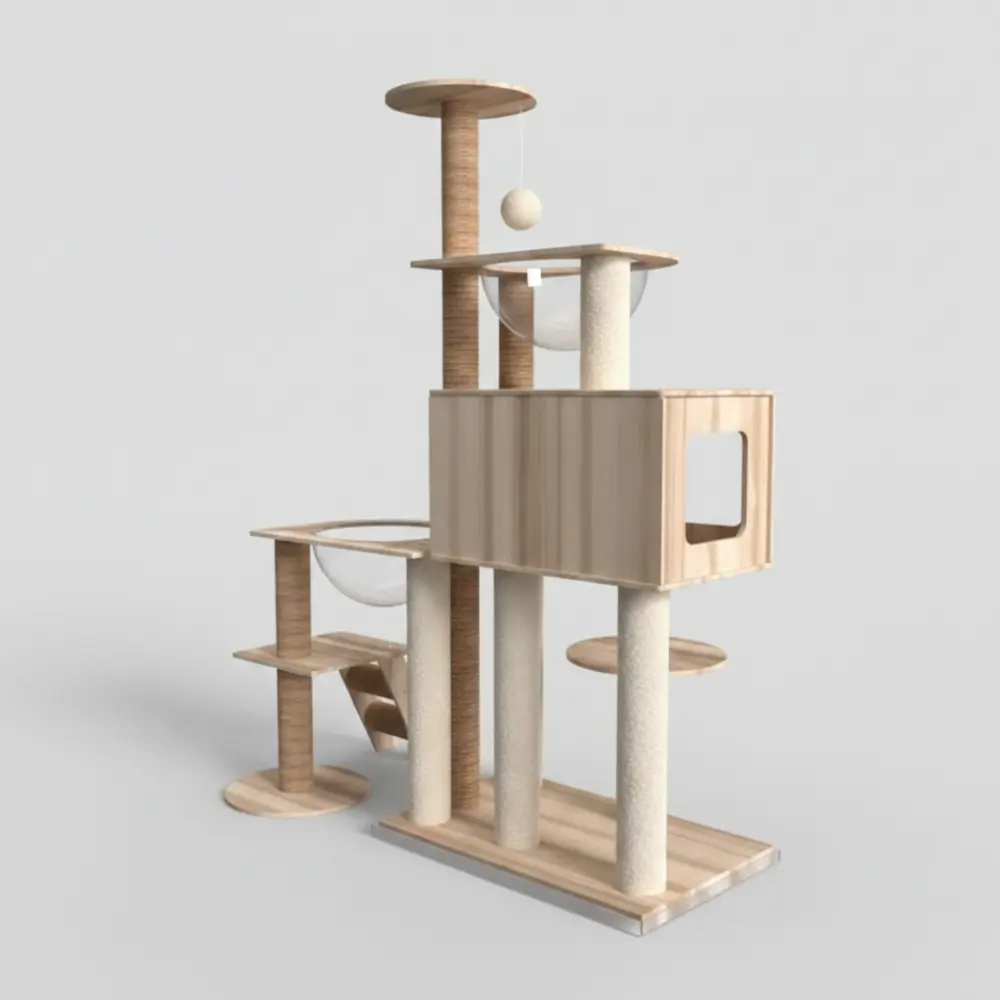 Transparent Space Capsule Six-Layer Cat Climbing Frame