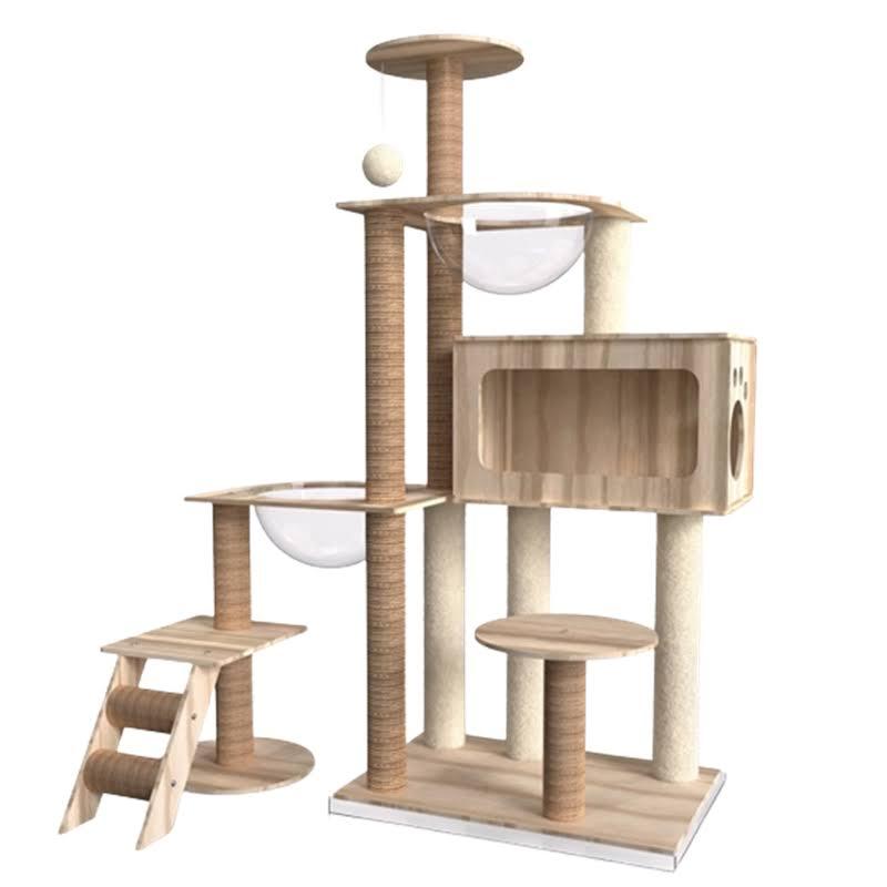 Transparent Space Capsule Six-Layer Cat Climbing Frame