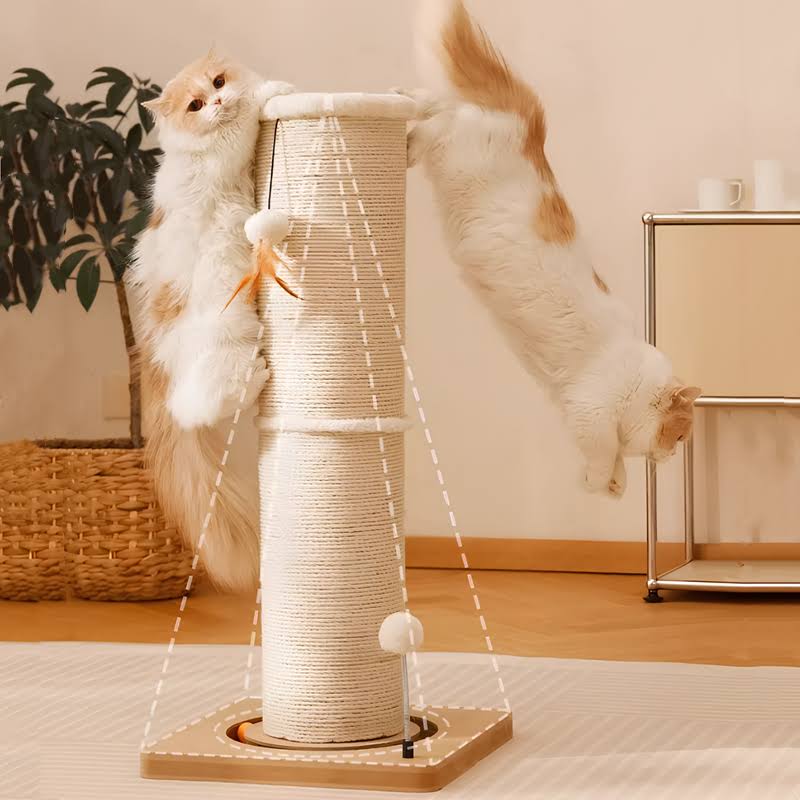 Vertical Cylindrical Cat Climbing Frame
