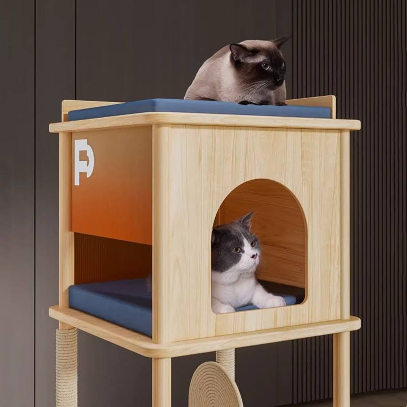 Translucent Acrylic Cat House Five-Layer Cat Climbing Frame