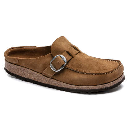 Birkenstock damskie chodaki Buckley Suede - Tea