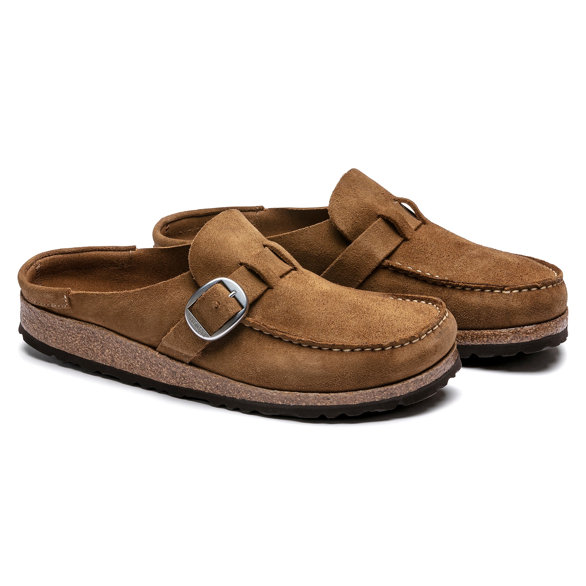 Birkenstock damskie chodaki Buckley Suede - Tea
