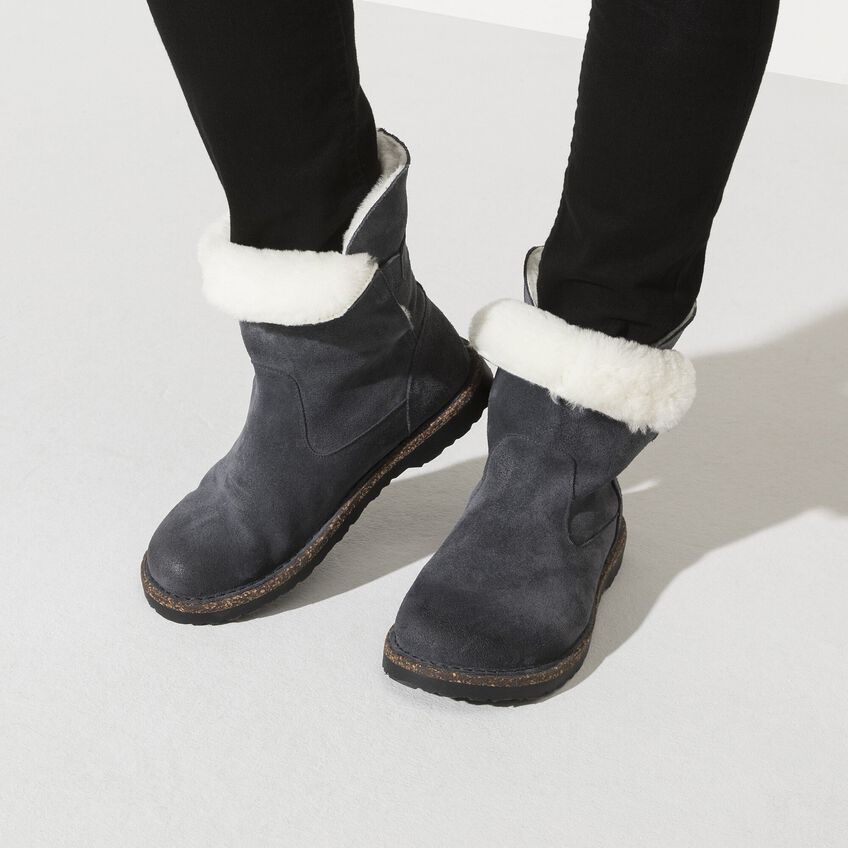 Birkenstock damskie buty Uppsala Shearling - grafitowe