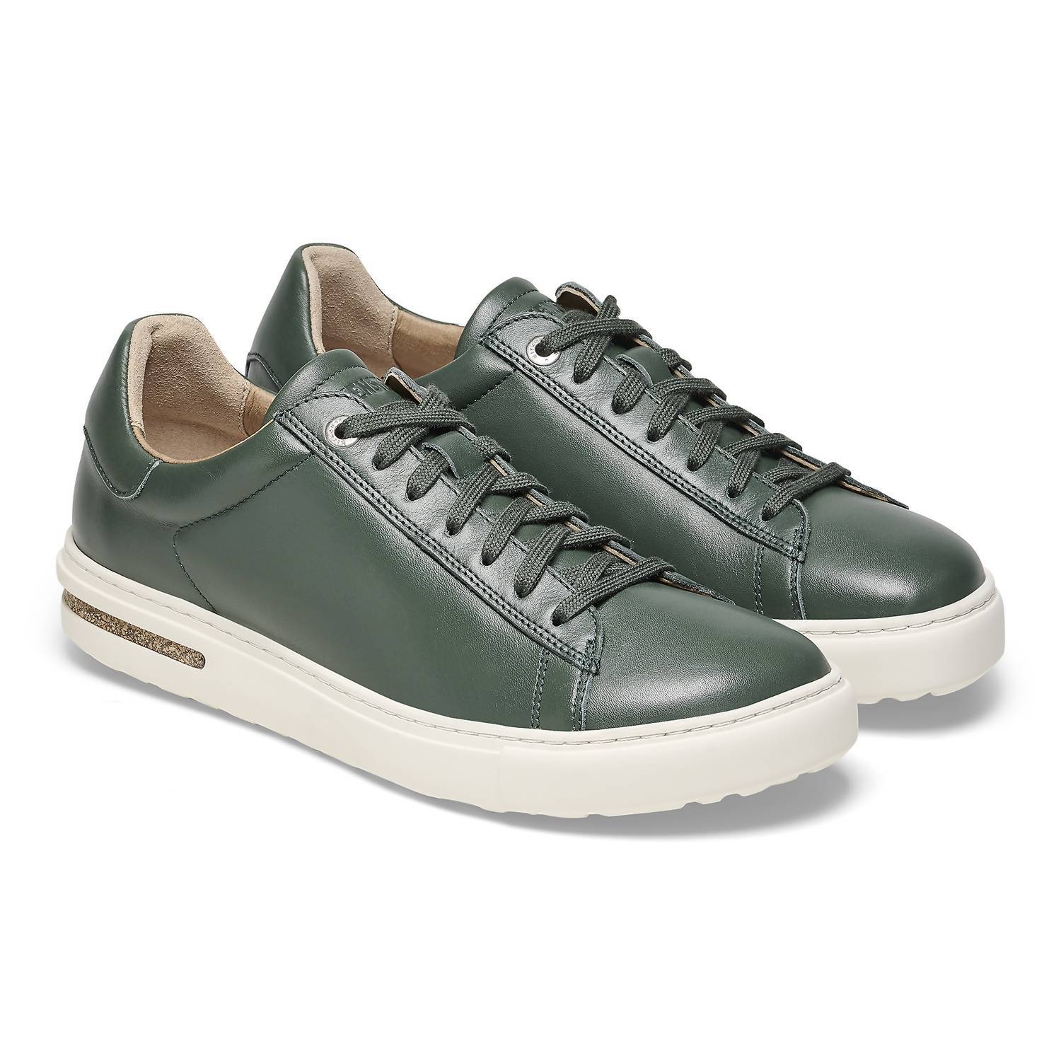 Birkenstock damskie skórzane trampki Bend - Thyme