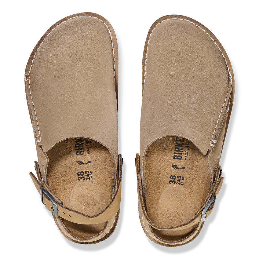 Birkenstock Lutry Premium Suede damskie - Szary Taupe