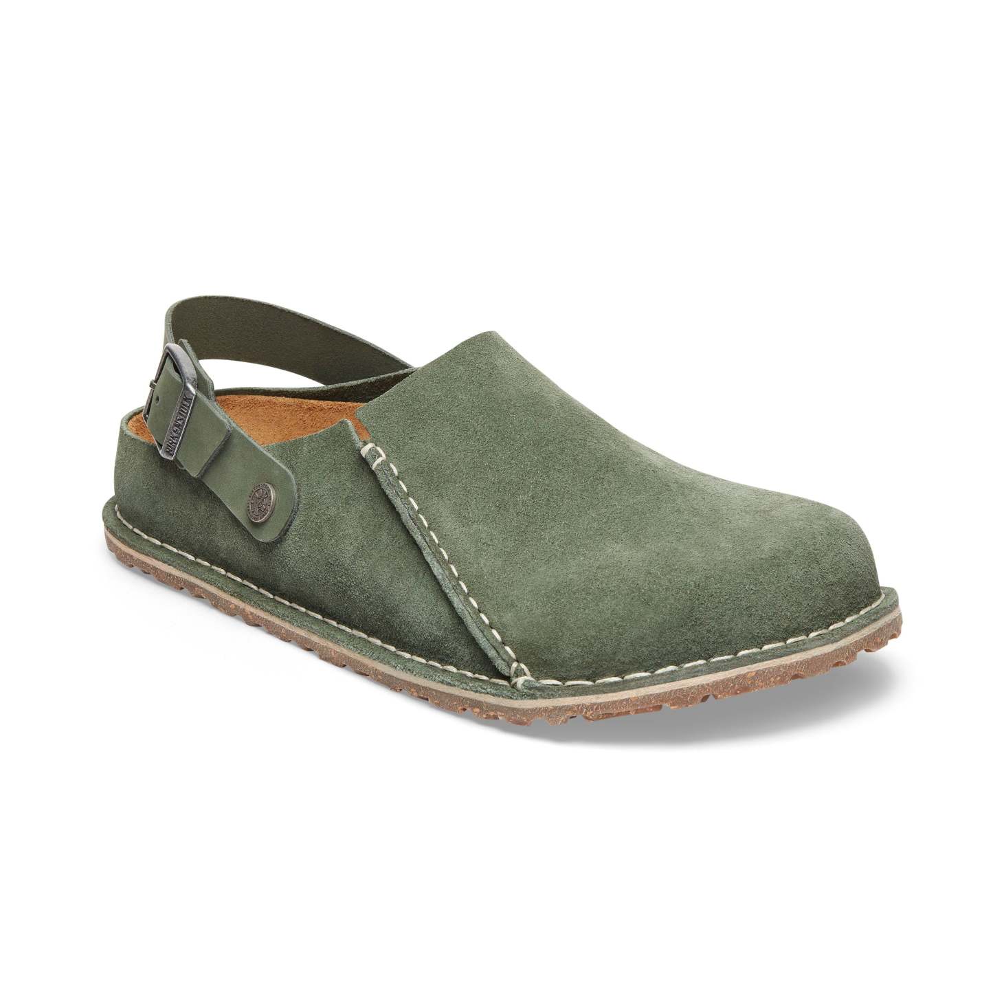 Birkenstock damskie Lutry Premium Suede Clog - Tymianek