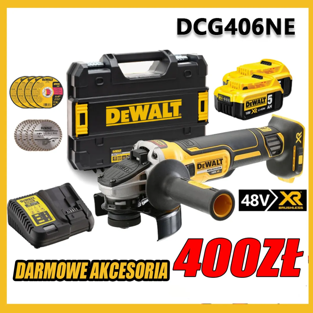 DCG406 Bezszczotkowa akumulatorowa szlifierka kątowa Li-Ion，Przy składaniu zamówienia proszę podać właściwą osobę kontaktową lub adres dostawy (w tym lokalizację, ulicę, numer domu, numer telefonu lub numer telefonu komórkowego), w przeciwnym razie dostaw