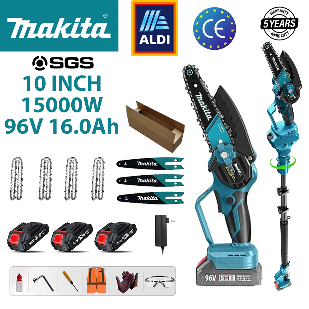ALDI-Makita 15000W 2-w-1 pilarka teleskopowa litowo-jonowa z przedłużaczem