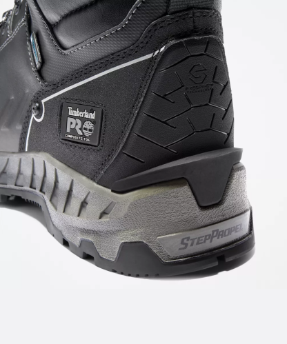 Timberland PRO Męskie Work Summit, 6" Wodoodporne Buty Kompozytowe z Noskiem - Czarne