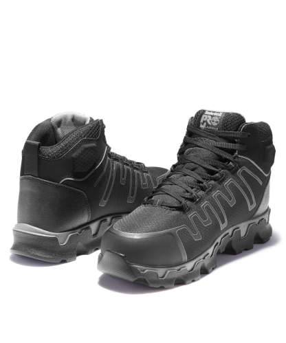 Timberland PRO Powertrain Sport Alloy Safety Toe Mid dla mężczyzn - czarny