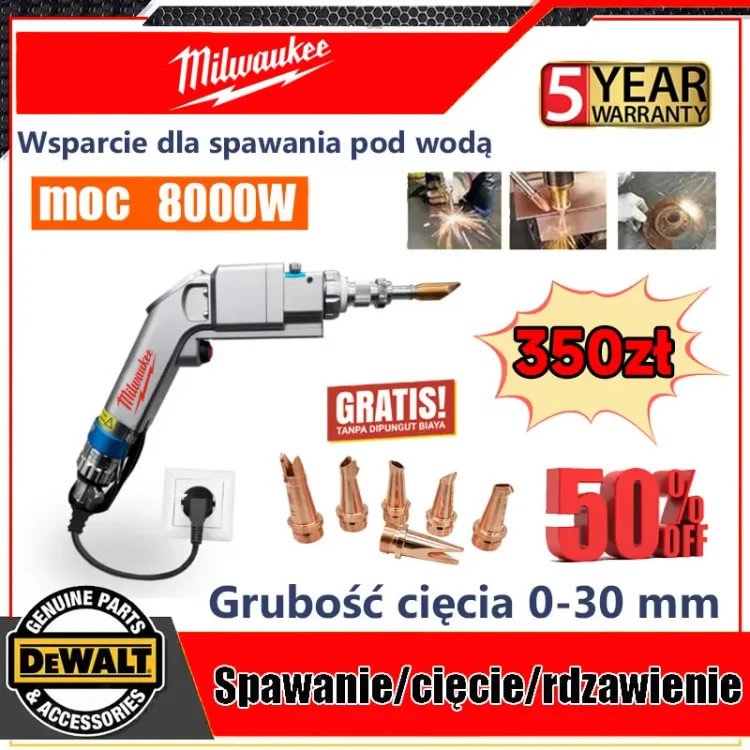 Spawarka laserowa (trzy w jednym) najnowszy model 2024 spawanie + cięcie + odrdzewianie 8000W