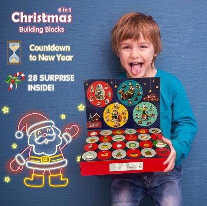 Christmas 24-day Countdown Blind Box Building Blocks | 1099Pcs