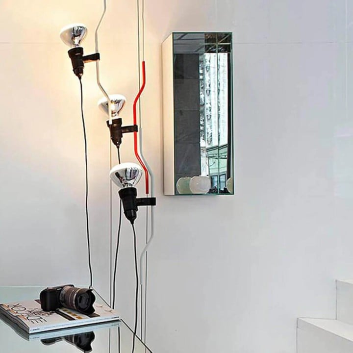 Parentesi Multicolored Floor Lamp With Line G56