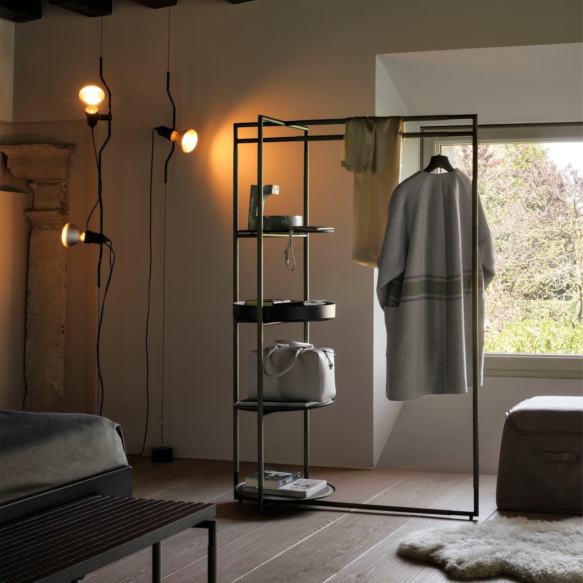 Parentesi Multicolored Floor Lamp With Line G56