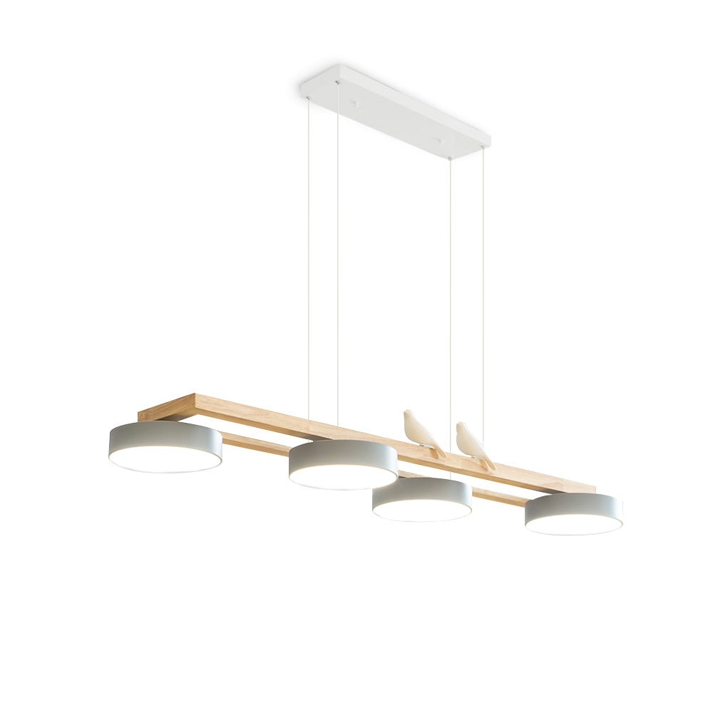 Nordic Wood Style Macaron LED Pendant Lamp G79