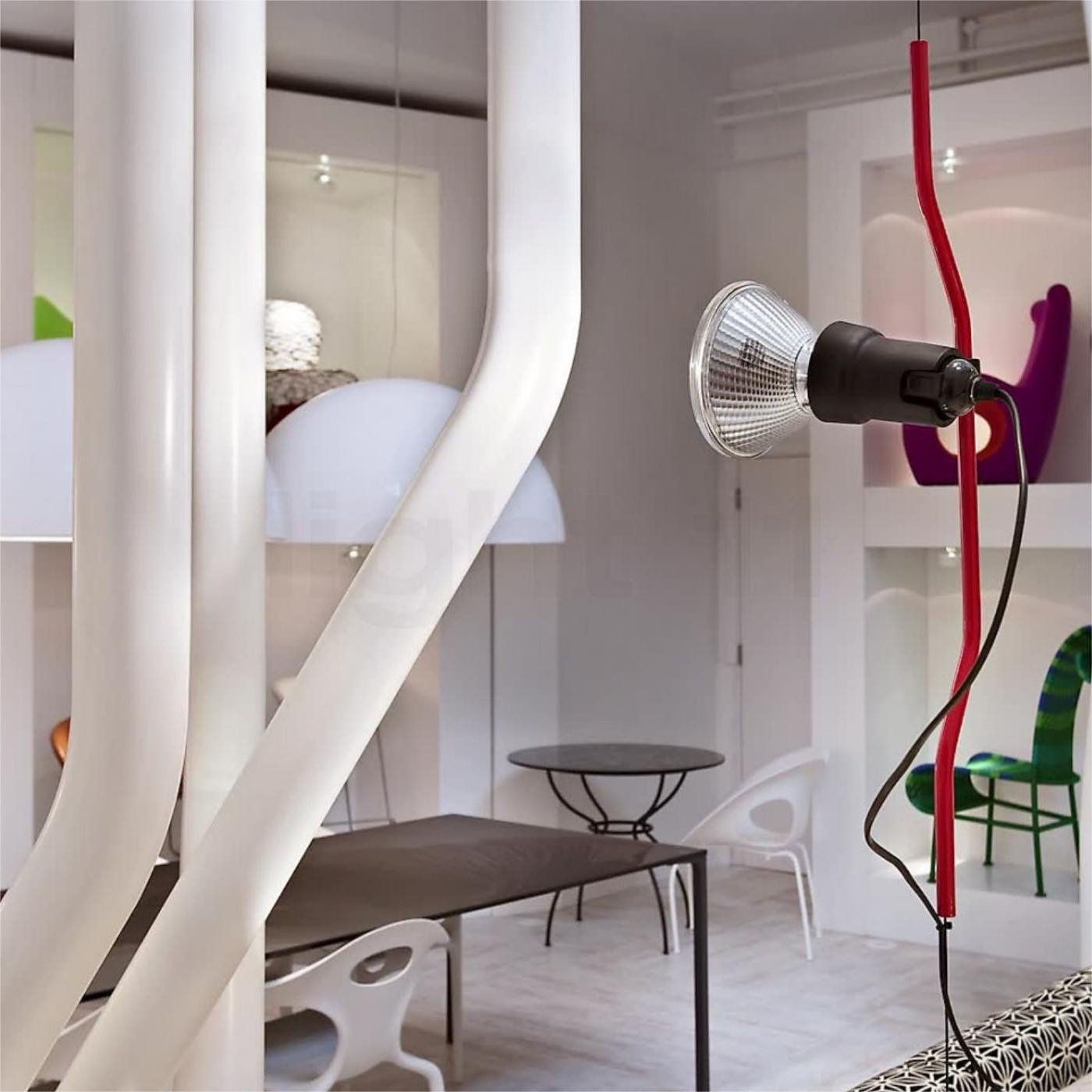 Parentesi Multicolored Floor Lamp With Line G56