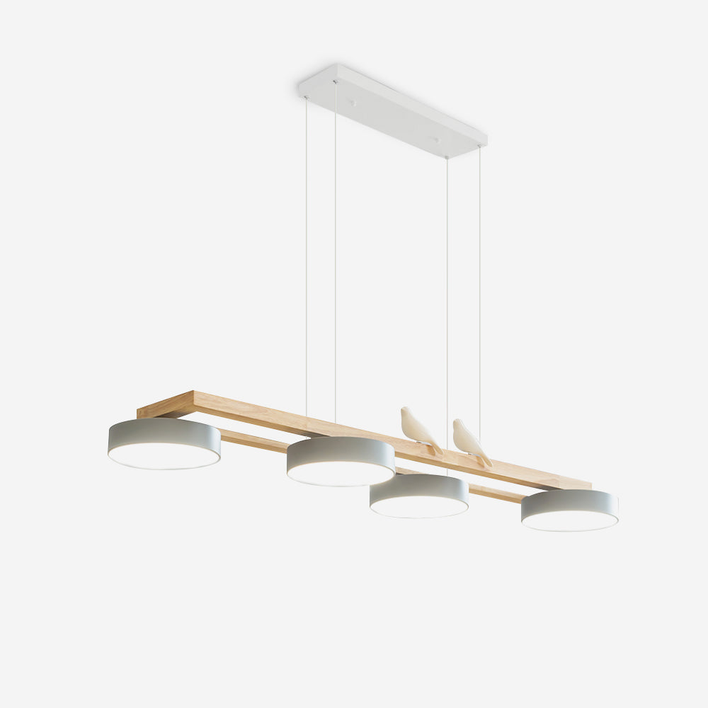 Nordic Wood Style Macaron LED Pendant Lamp G79