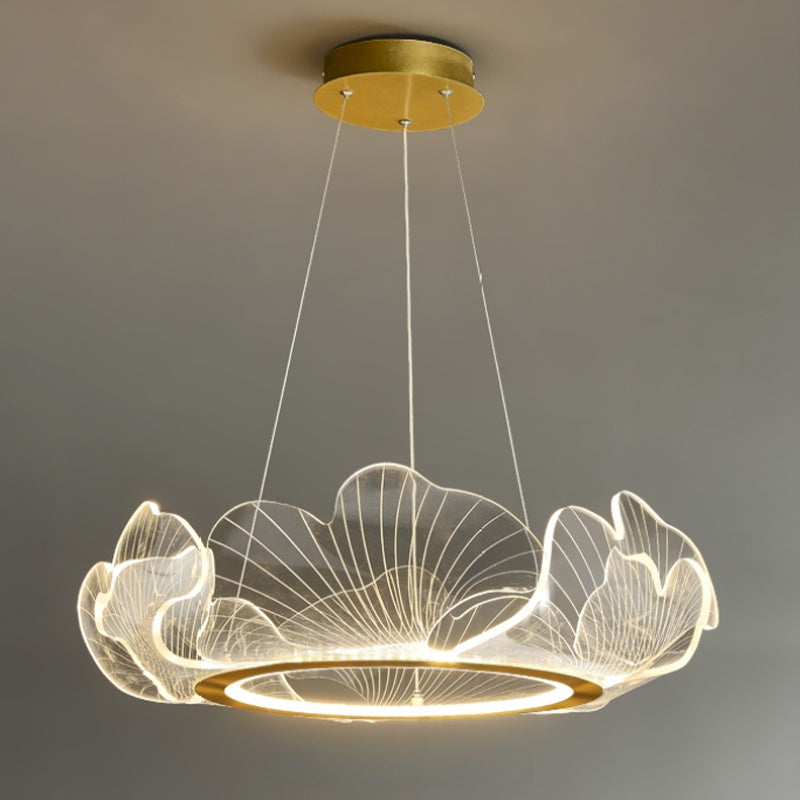 Marilyn Modern Blown Pendant Light, Metal/Acrylic, Living Room/Hall
