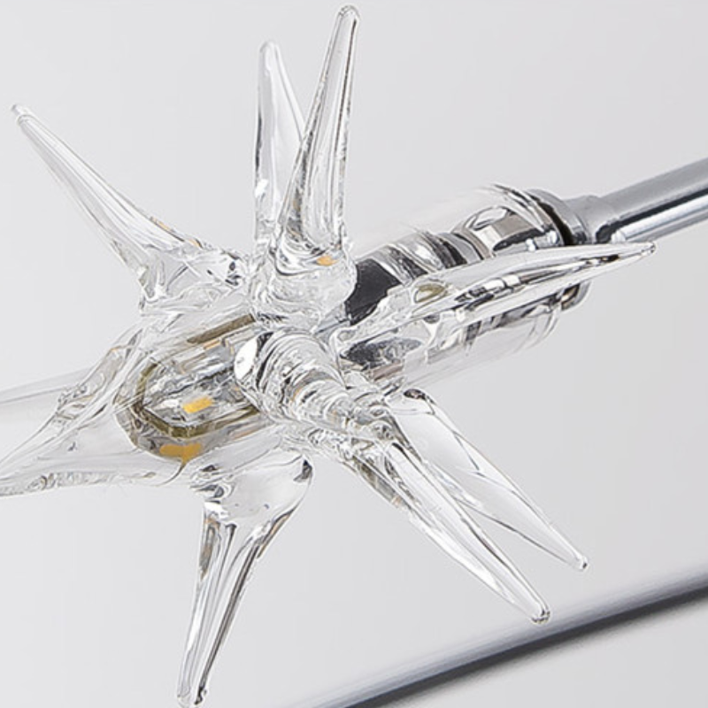 Madina Art Deco Starry Metal Glass Flush Mount Ceiling Light