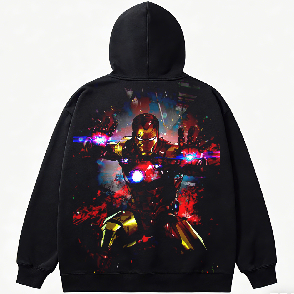 Marvel Iron Man Cyberpunk Energy Burst Print
