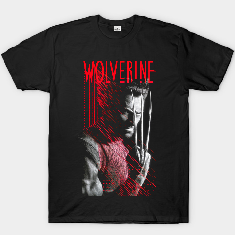 Marvel Wolverine Cyber Red Streak Print