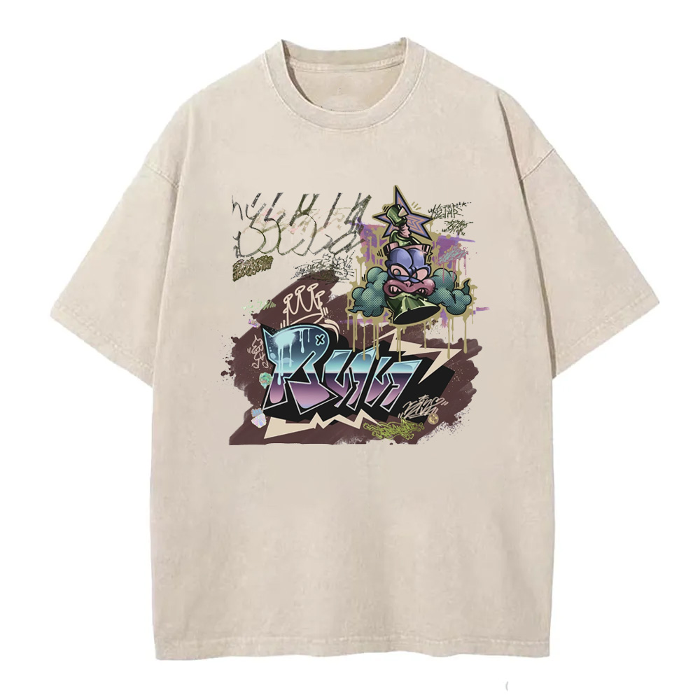 Gachiakuta Cartoon Washed T-Shirts