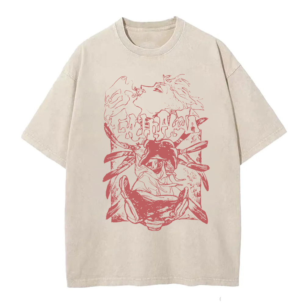 Gachiakuta Cartoon Washed T-Shirts