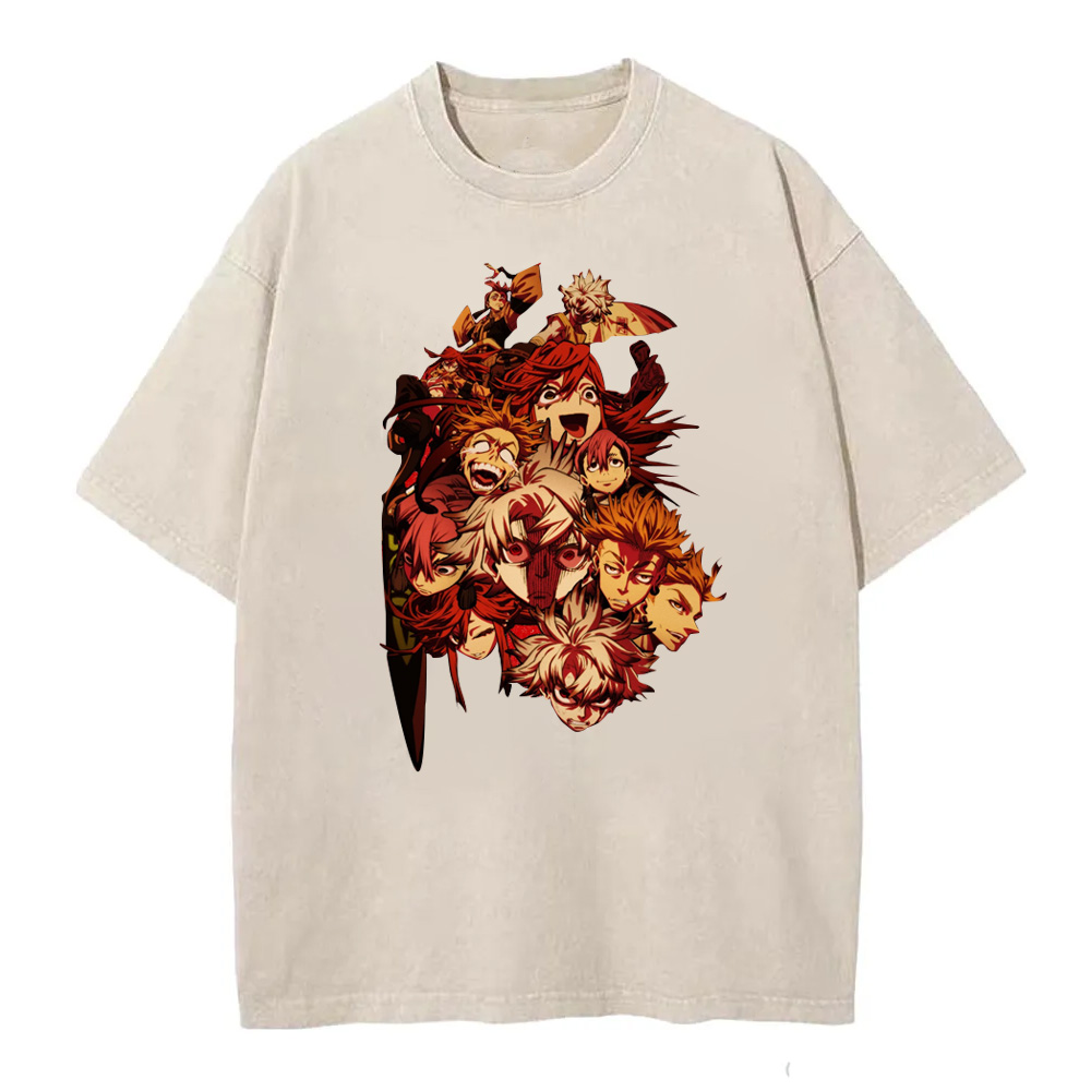 Gachiakuta Cartoon Washed T-Shirts