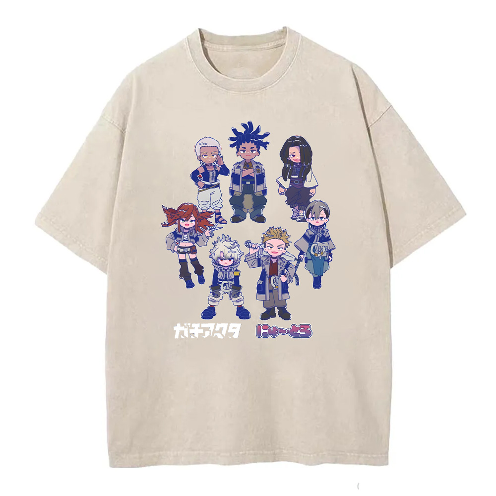 Gachiakuta Cartoon Washed T-Shirts
