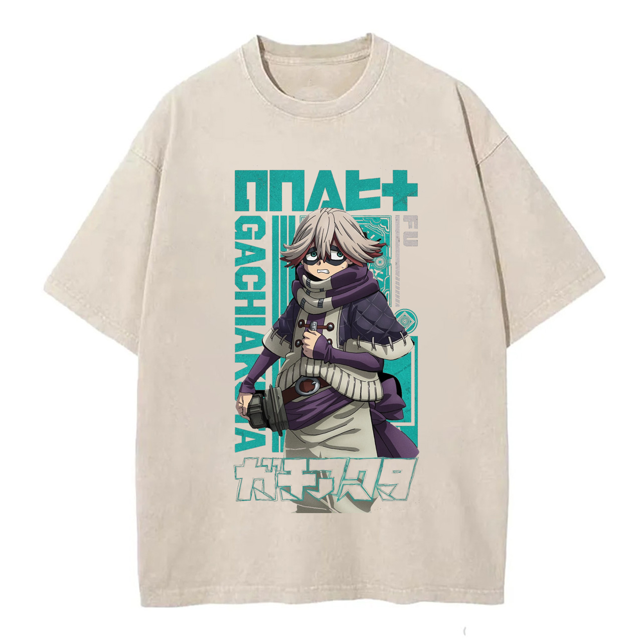 Gachiakuta Cartoon Washed T-Shirts