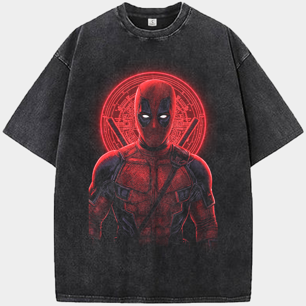 Marvel Deadpool Cyber Halo Print