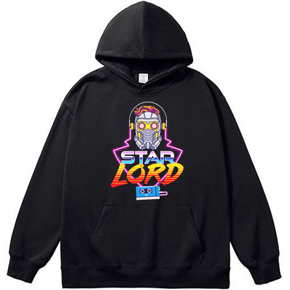 Marvel Guardians of the Galaxy Star-Lord Retro Neon Style (Headphones & Cassette Tape) Print