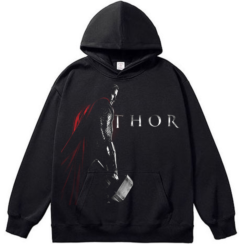 Marvel Thor Red & Black Minimalist Silhouette Thor Print