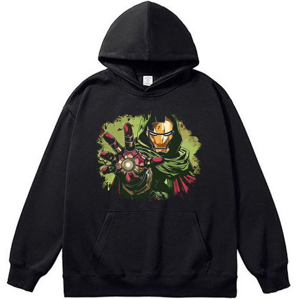 Marvel Iron Man Cloak Comic Style Hand Light Effect Illustration Print