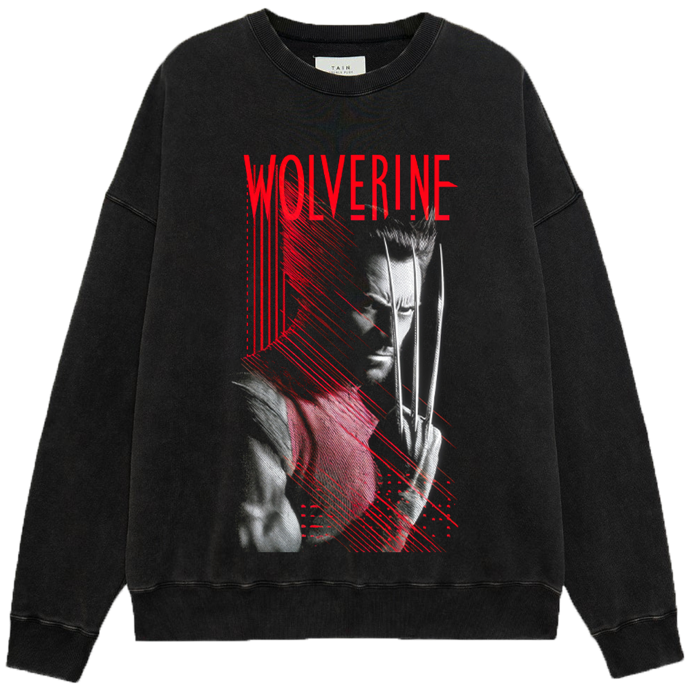 Marvel Wolverine Cyber Red Streak Print