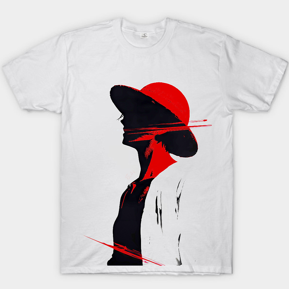 One Piece Monkey D. Luffy Straw Hat Silhouette Printove Season Angel Print
