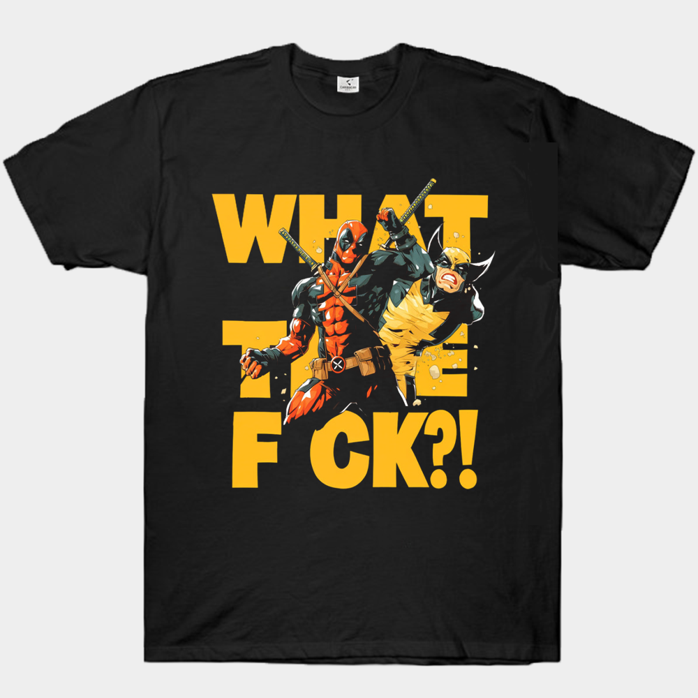 Marvel Deadpool & Wolverine Monochrome Symbiote Print