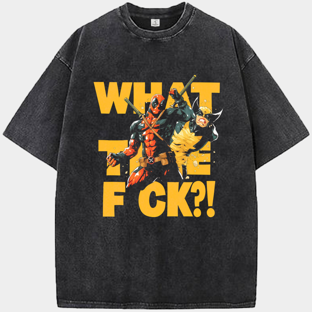 Marvel Deadpool & Wolverine Monochrome Symbiote Print