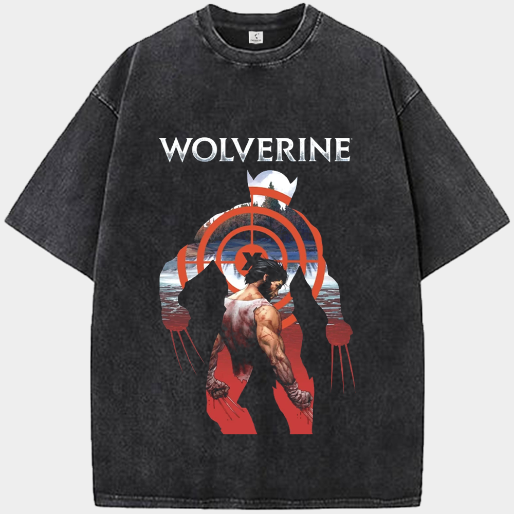 Marvel Wolverine Bloody Target Tracking Print