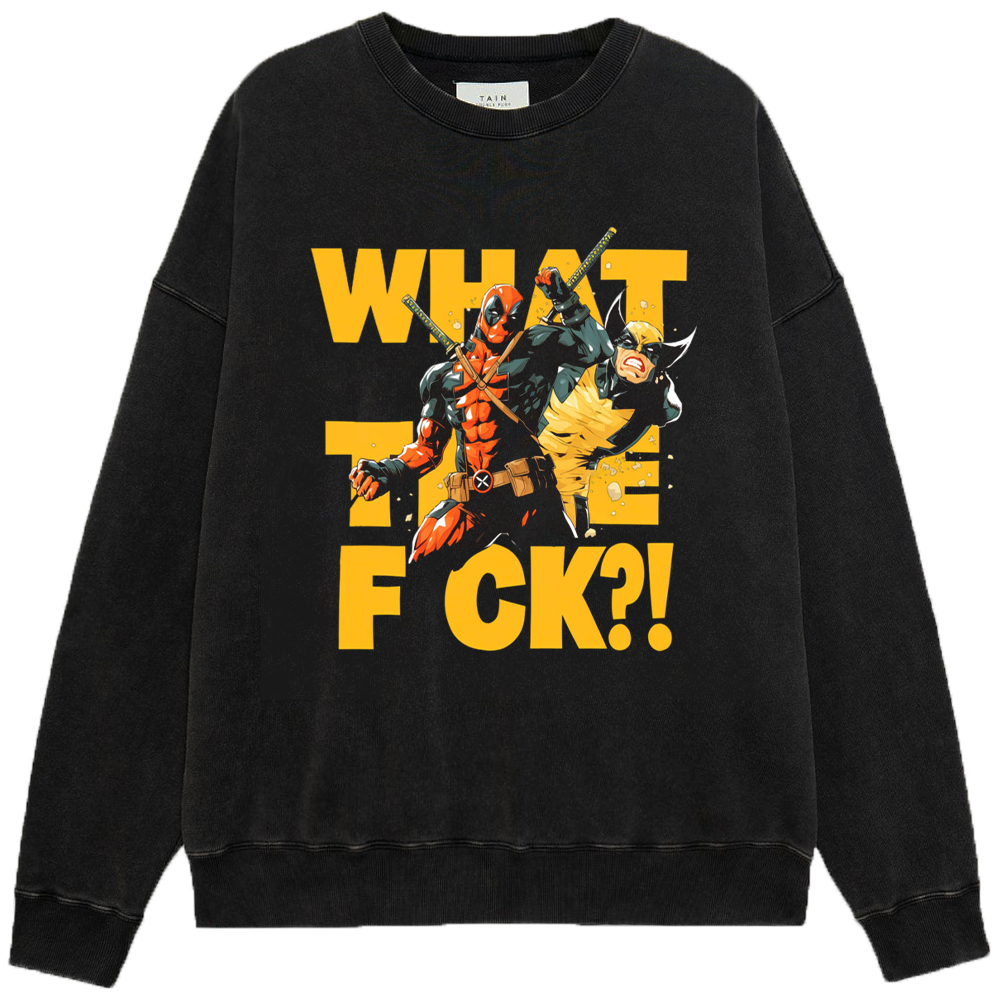 Marvel Deadpool & Wolverine Monochrome Symbiote Print