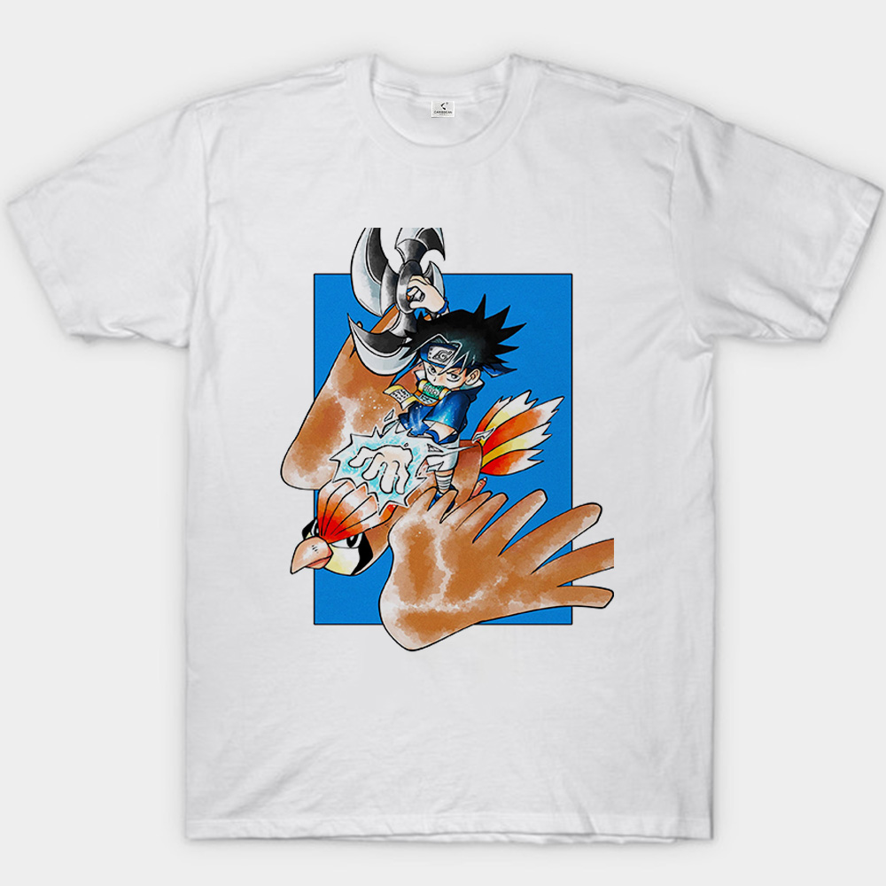 Naruto Sasuke Uchiha & Pokémon Pidgeot Print