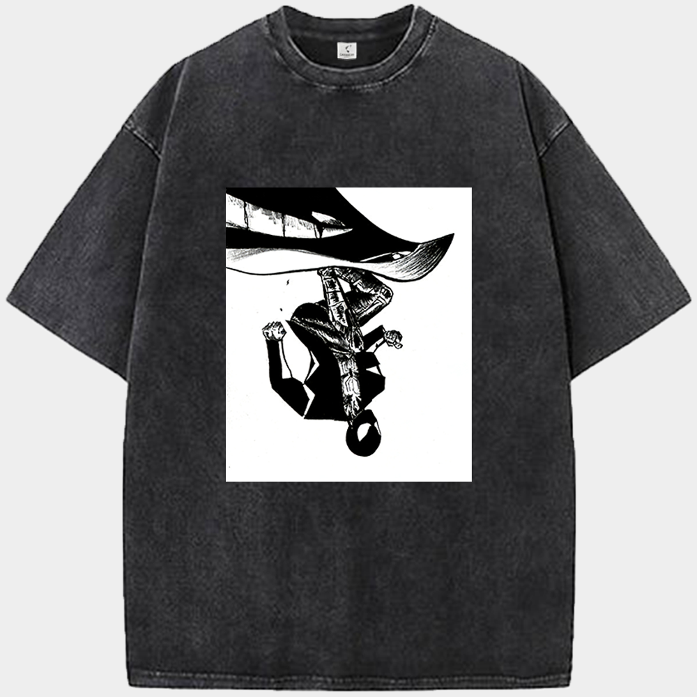 Marvel Spider-Man Black and White Comic Style Hanging Print