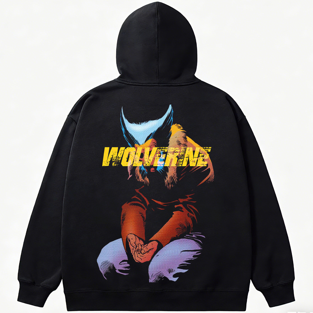 Marvel Wolverine High Contrast Retro Sitting Print