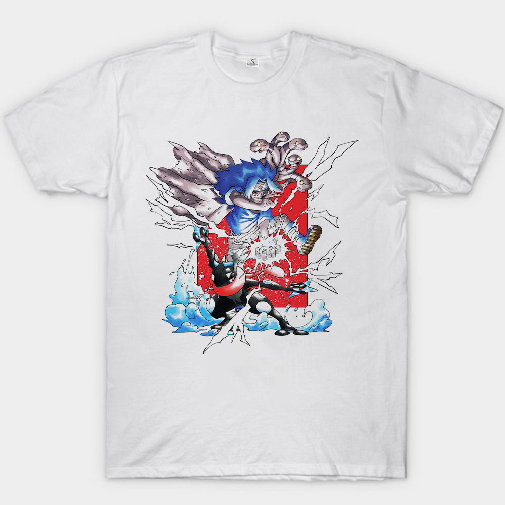 Naruto & Pokémon Sasuke Greninja Print