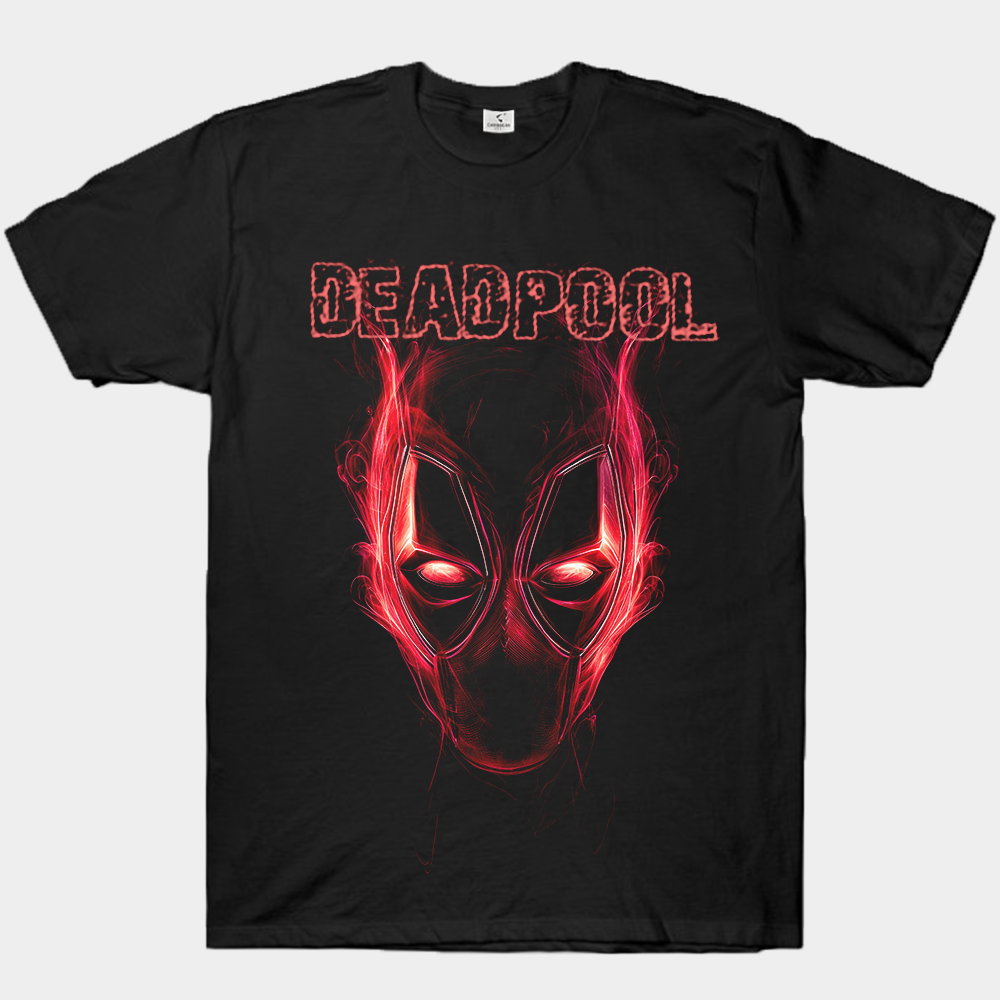 Marvel Deadpool Red-Black Splatter Texture Print
